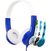 BuddyPhones Discover - auriculares con cable para niños- azul